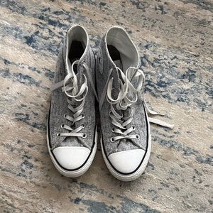 Gray High-Top Women's Sneakers